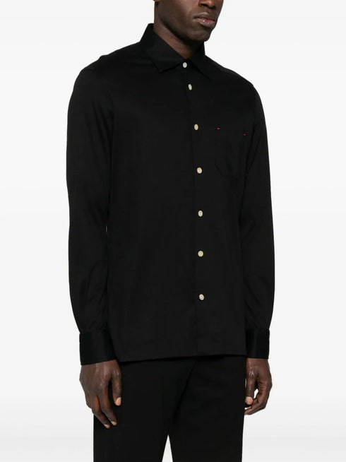 classic-collar cotton shirt
